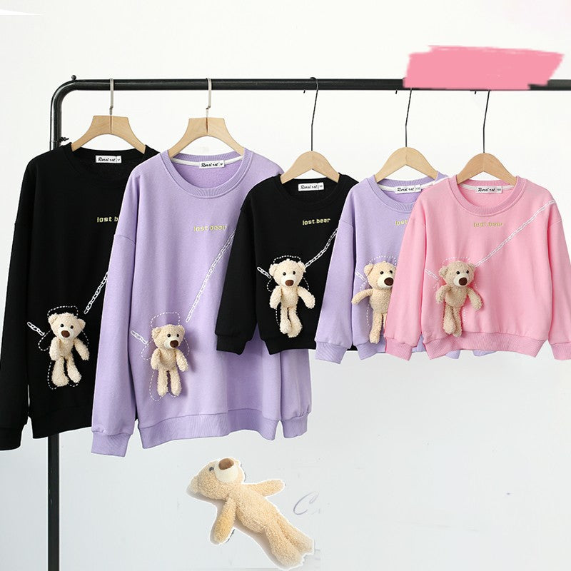 Matching Family Long Sleeve Hoodie Dresses