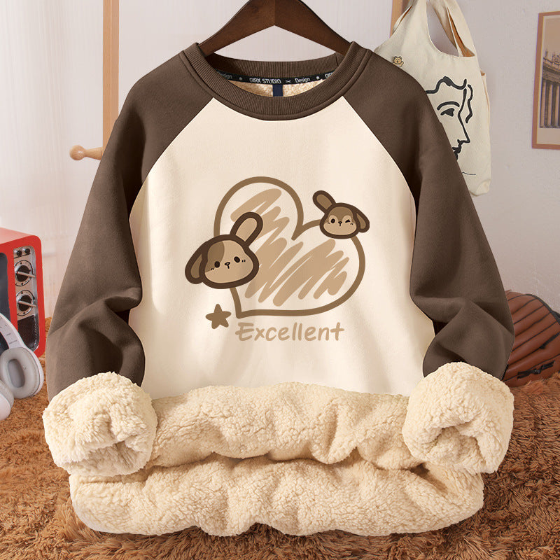 Women's Fleece-Lined Hooded Berber Winter Coat