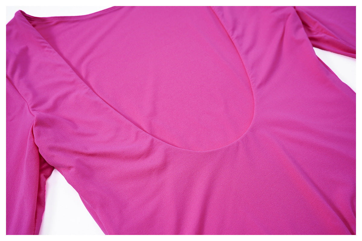 Women's Corset Long Sleeve Yoga Bodysuit