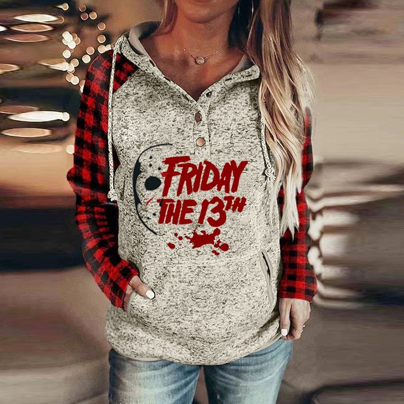 Cozy Gray Printed Women's Autumn & Winter Sweater