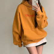 Chic Fleece-Lined Embroidered Winter Hoodie