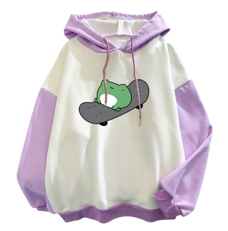 Women's Fleece-Lined Thickened Hooded Sweatshirt