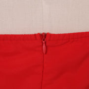Red Tube Top Wide Leg Jumpsuit