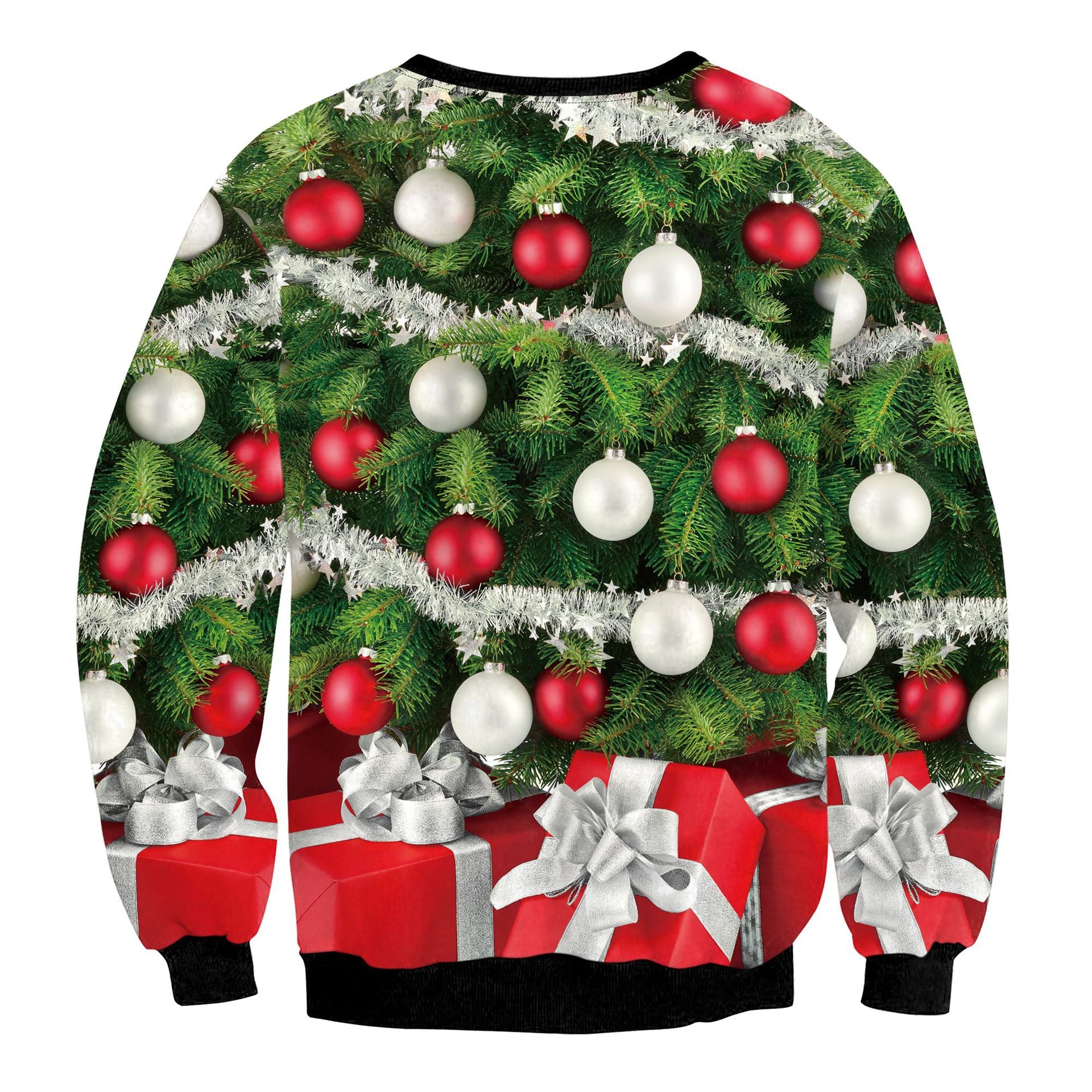 Festive Deer Print Christmas Casual Hoodie & Sweatshirt
