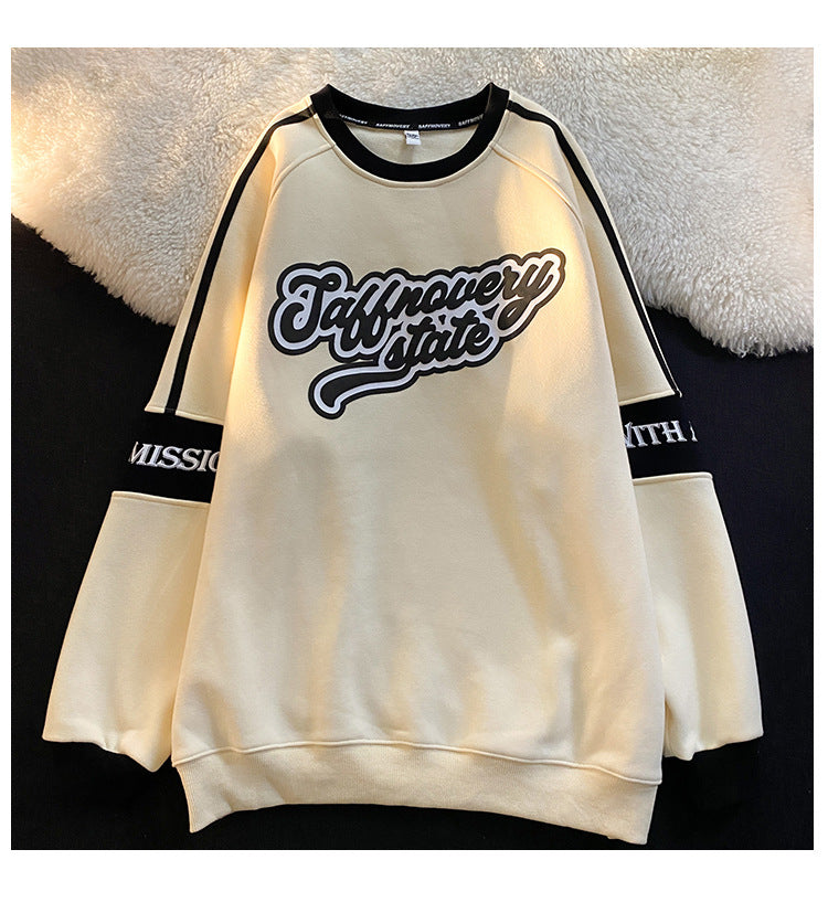 Women's Retro Crew Neck Chenille Long-Sleeve Sweater