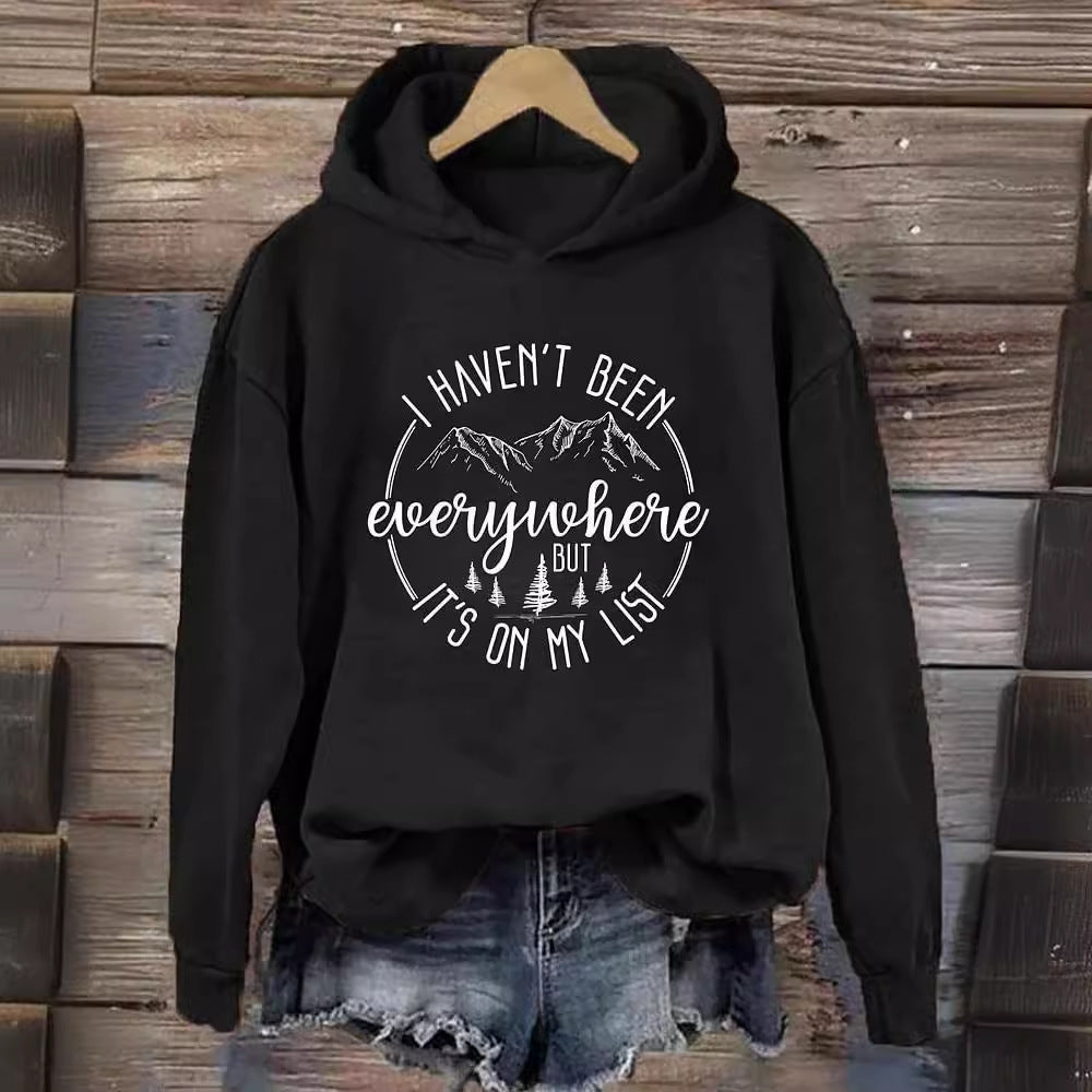 Women's 3D Printed Casual Hooded Sweatshirt