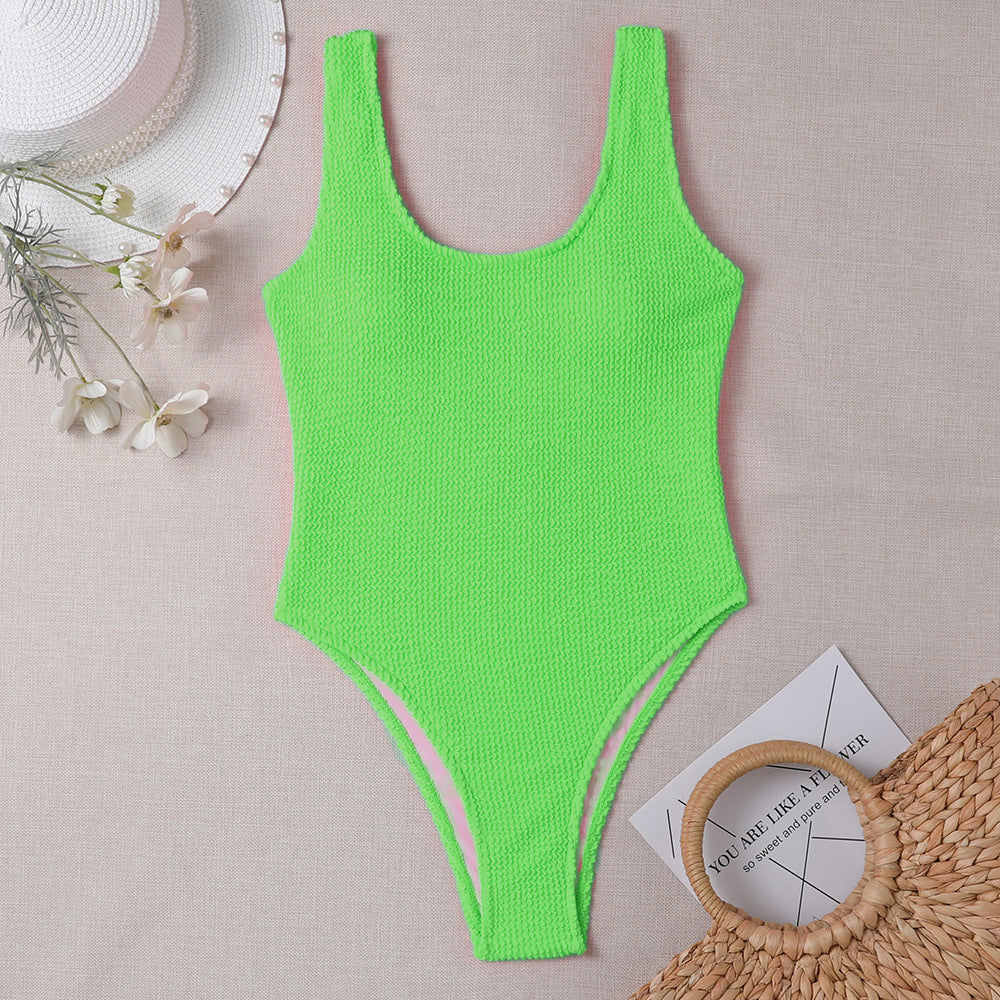New Siamese Conservative Double-shoulder Strap Women's Swimsuit