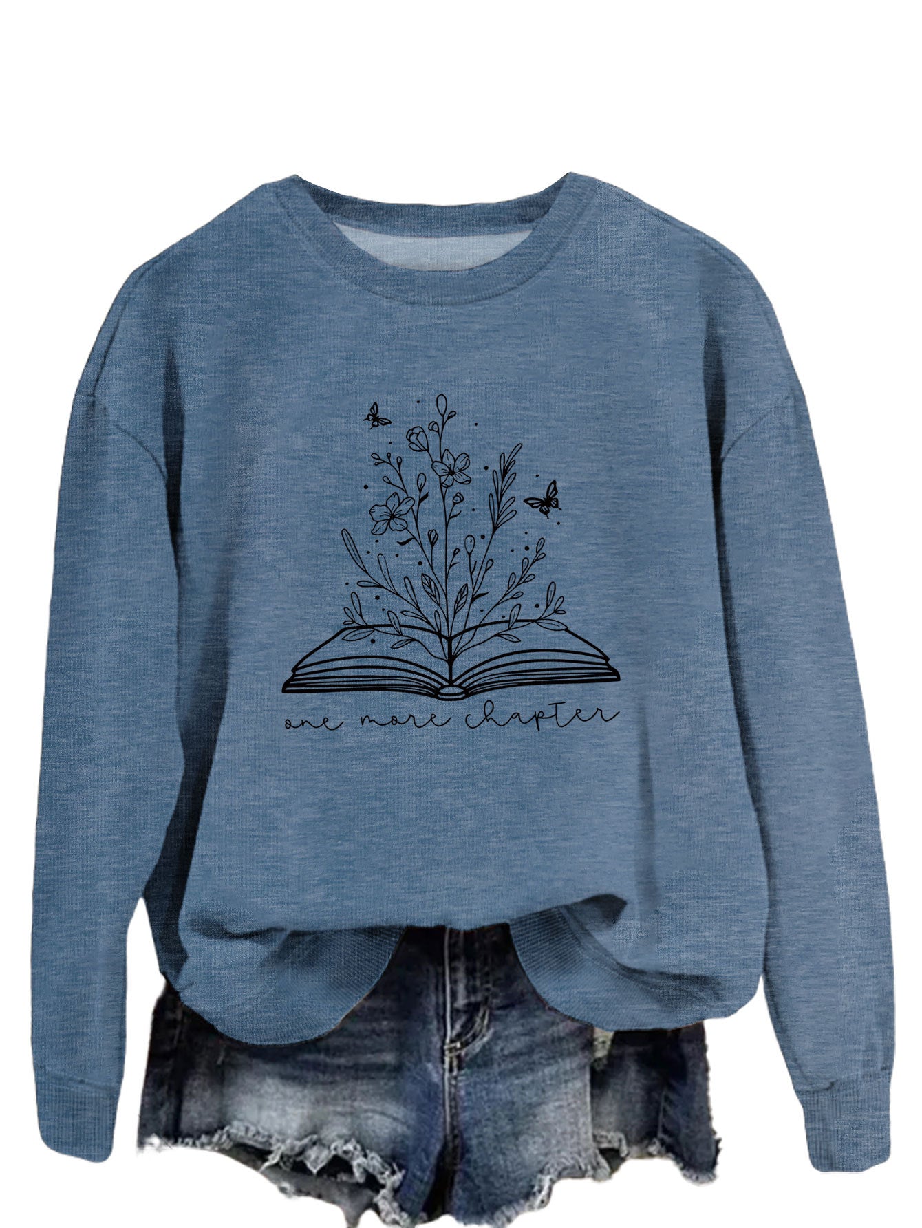 Casual Long Sleeve Letter Print Loose Sweatshirt