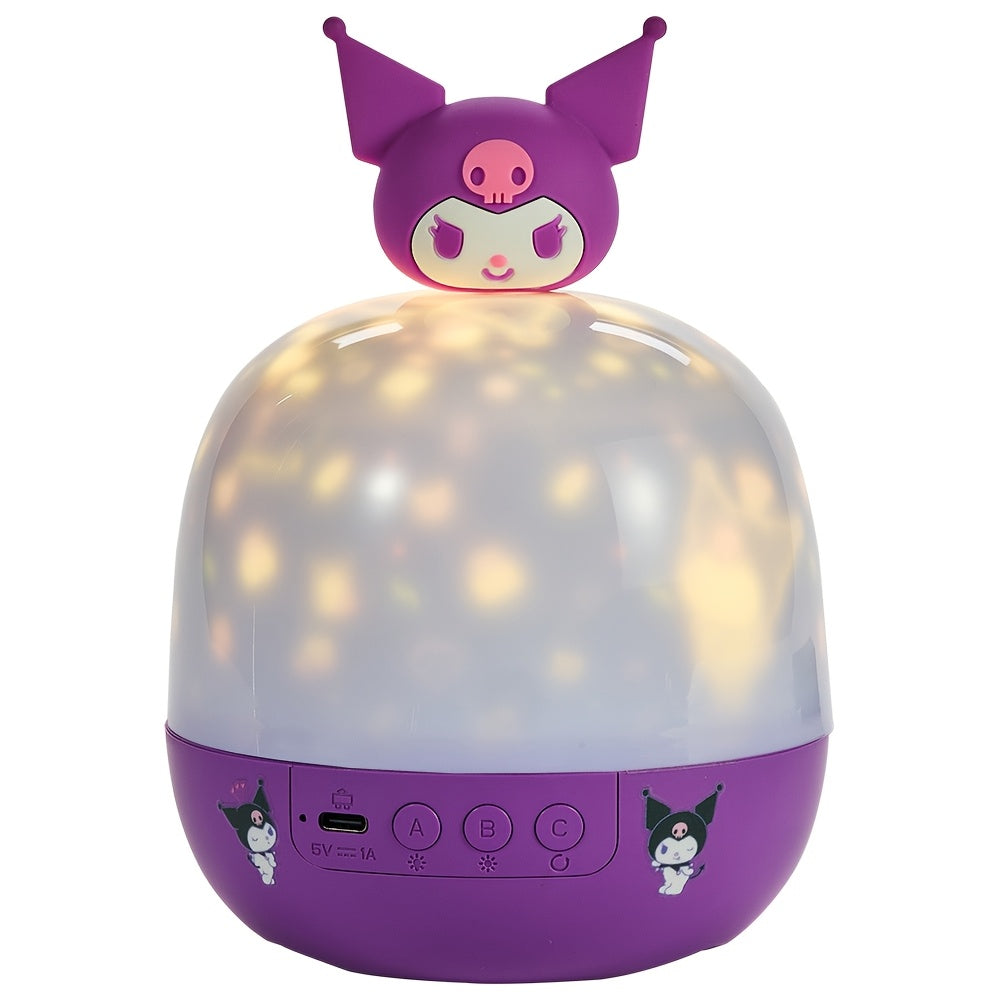 360° Rotating Night Light Projector with Adjustable 3‑Color LED, 12 Pattern Slides, USB Powered – Portable Starry Sky Decor