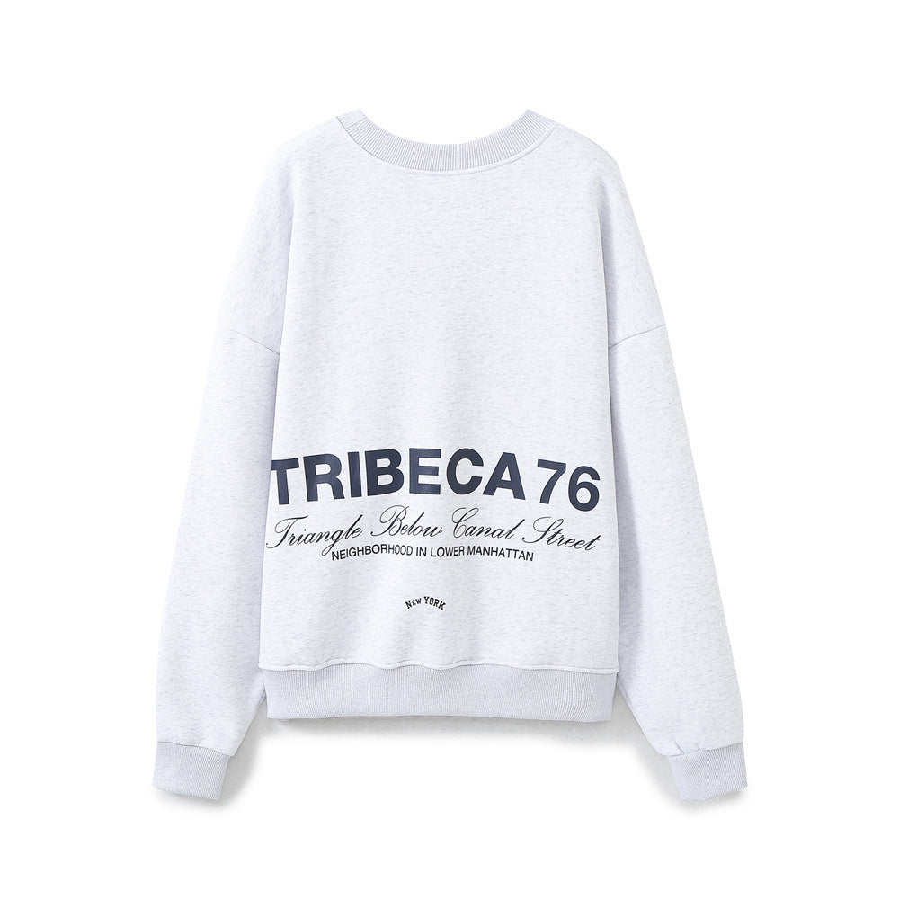 Cozy Embroidered Flannel Pullover Sweater