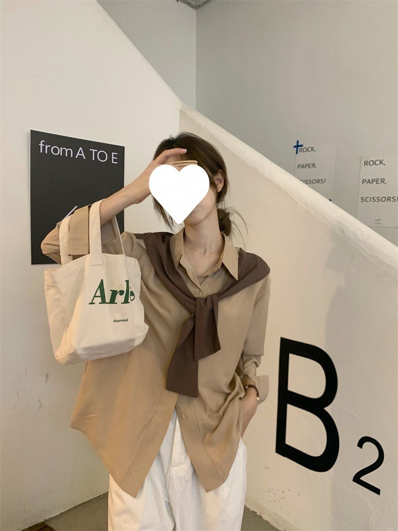 Chic Women's Layered Chiffon Long-Sleeve Shawl Shirt