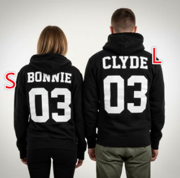 Matching Couple Hooded Sweatshirt Streetwear Pullover