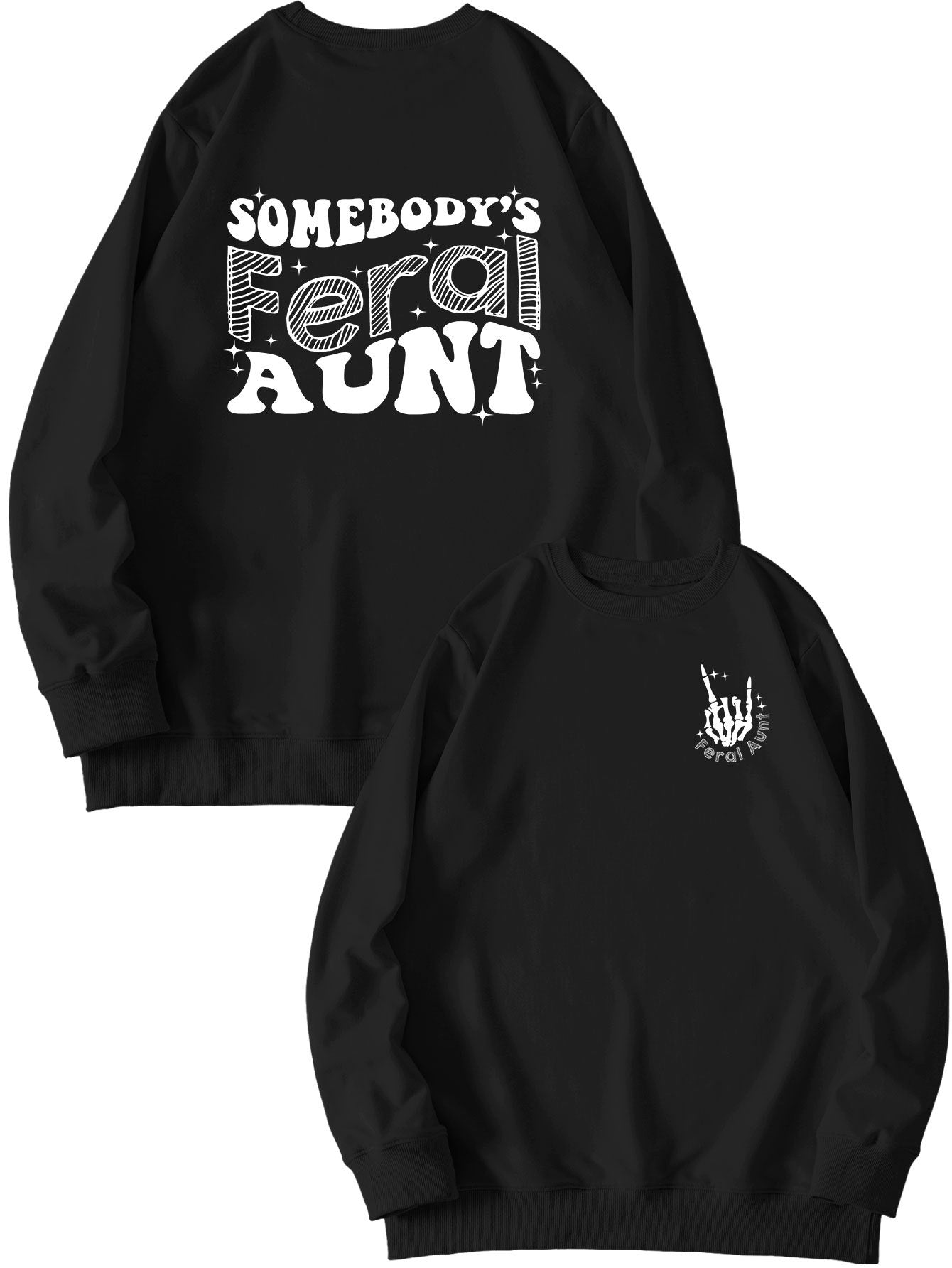Women's Printed Loose Pullover Sweatshirt Street Fashion