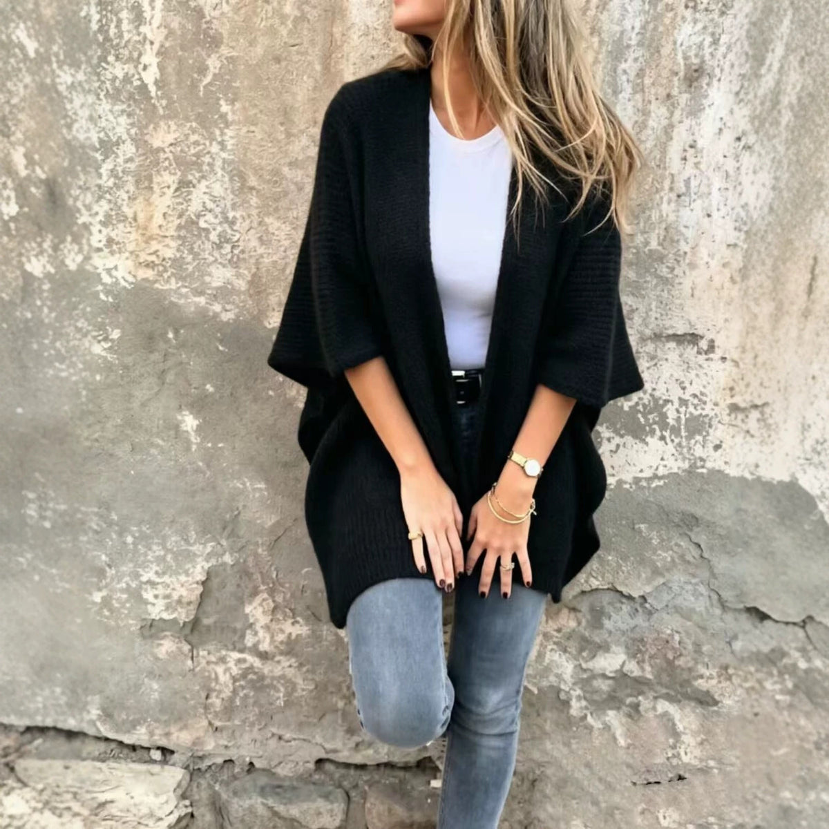 Loose Laid-back Cardigan Sweater Coat for Women