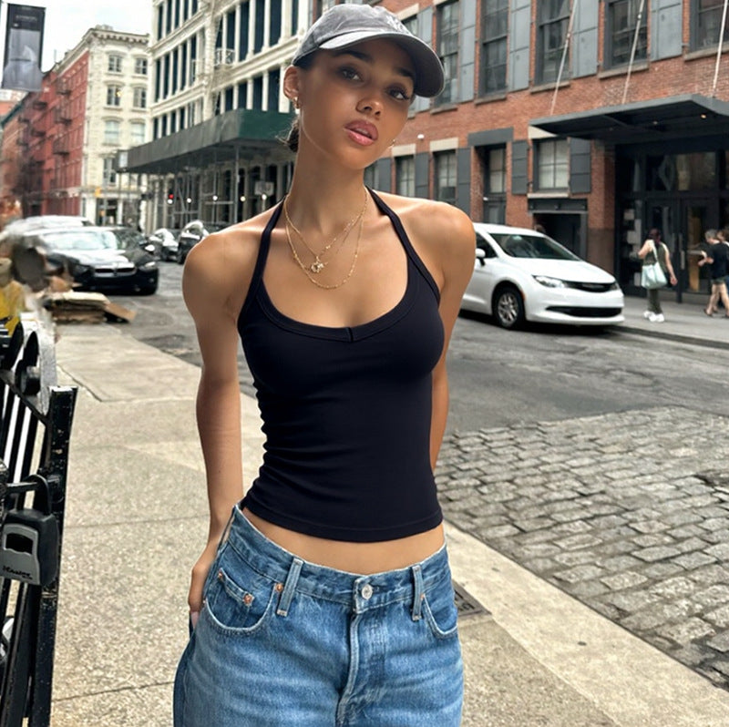 Sexy Halter Neck Tank Top for Women