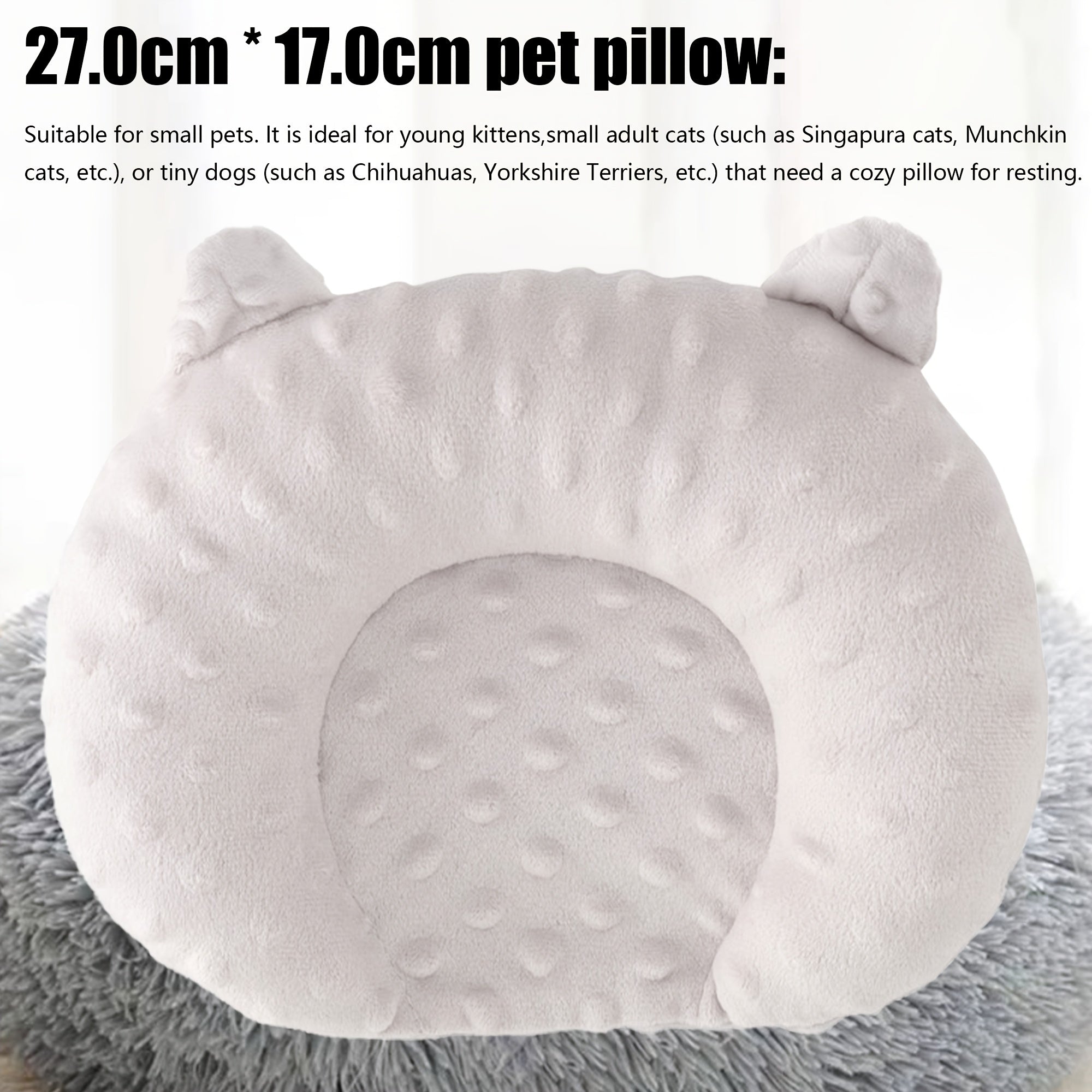 1Pc Extra Large Bed - Heavy-Duty Sleeping With Plush Soft Cushioned Interior, Non-Slip Base, Cute Cartoon Design In Pastel Colors (Pink, Yellow, Green, Purple, Orange, ) - Ideal For Cats, Kittens -...