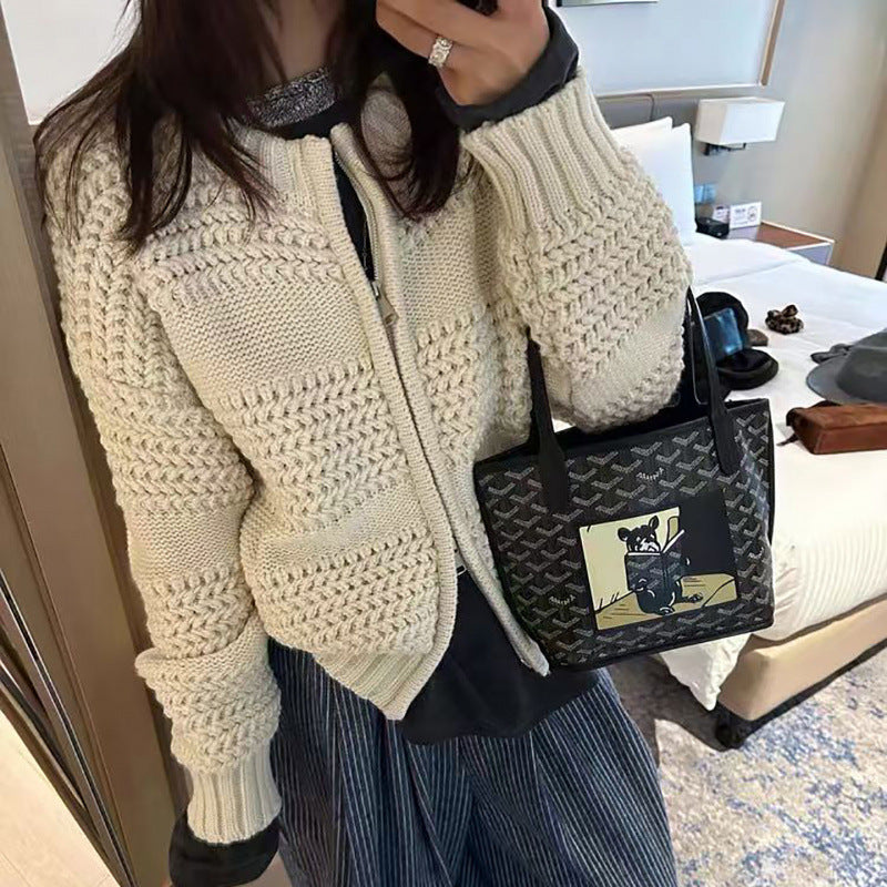 Ys High-end Retro Casual Chunky-knit Thick Sweater