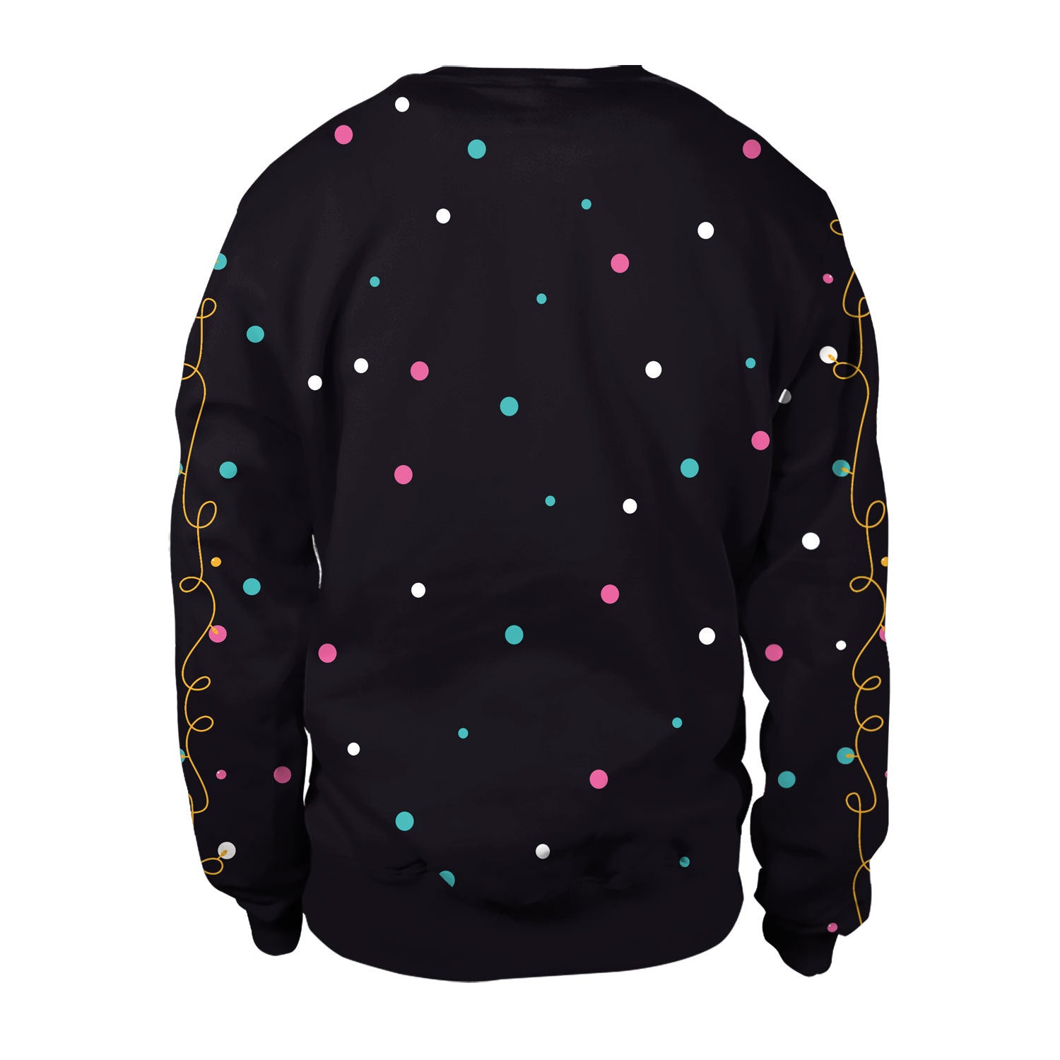 Cute Christmas Alpaca Print Crew Neck Sweatshirt