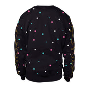 Cute Christmas Alpaca Print Crew Neck Sweatshirt