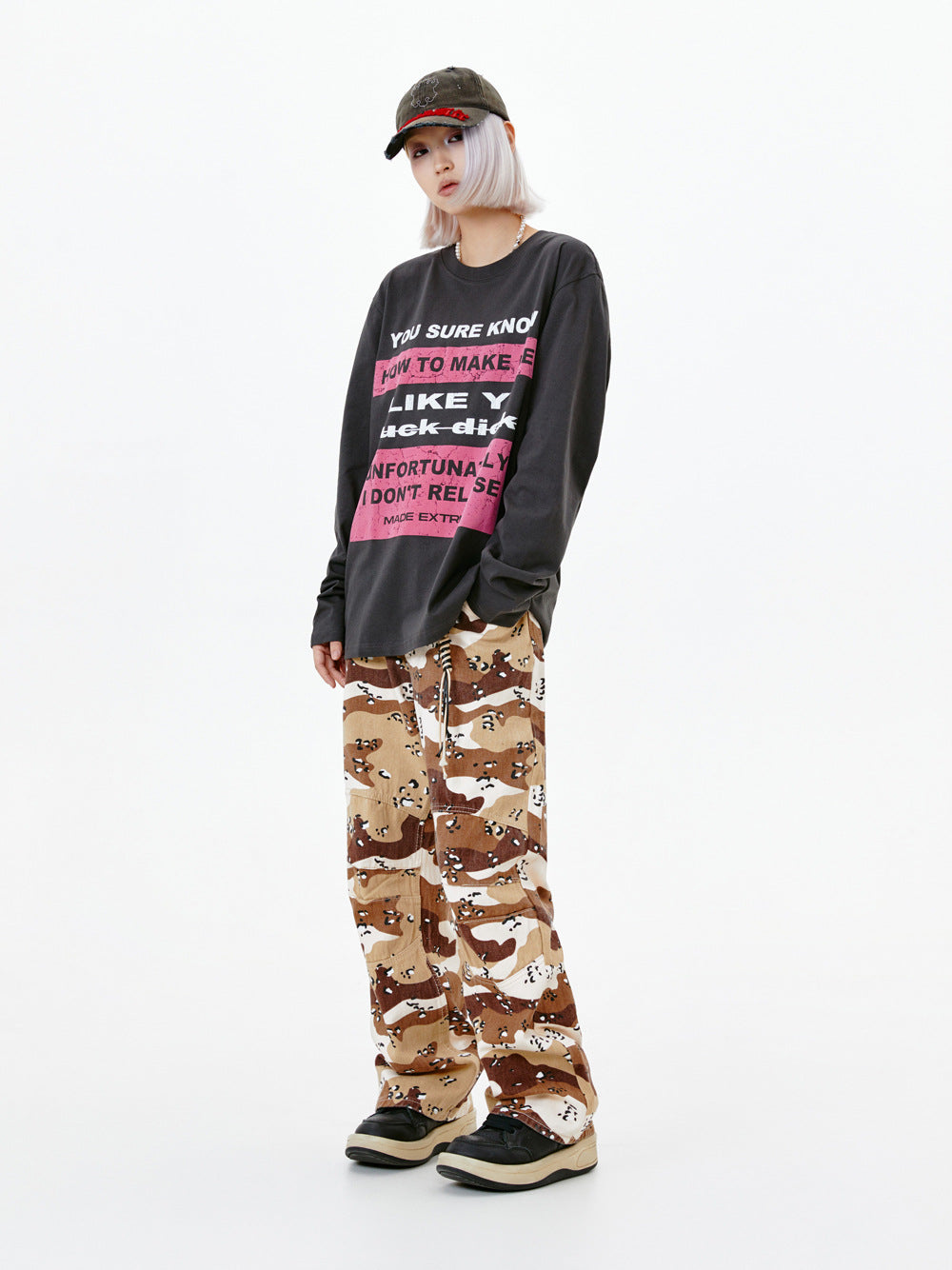 Women's Floral Cotton Long Sleeve Pullover Sweatshirt