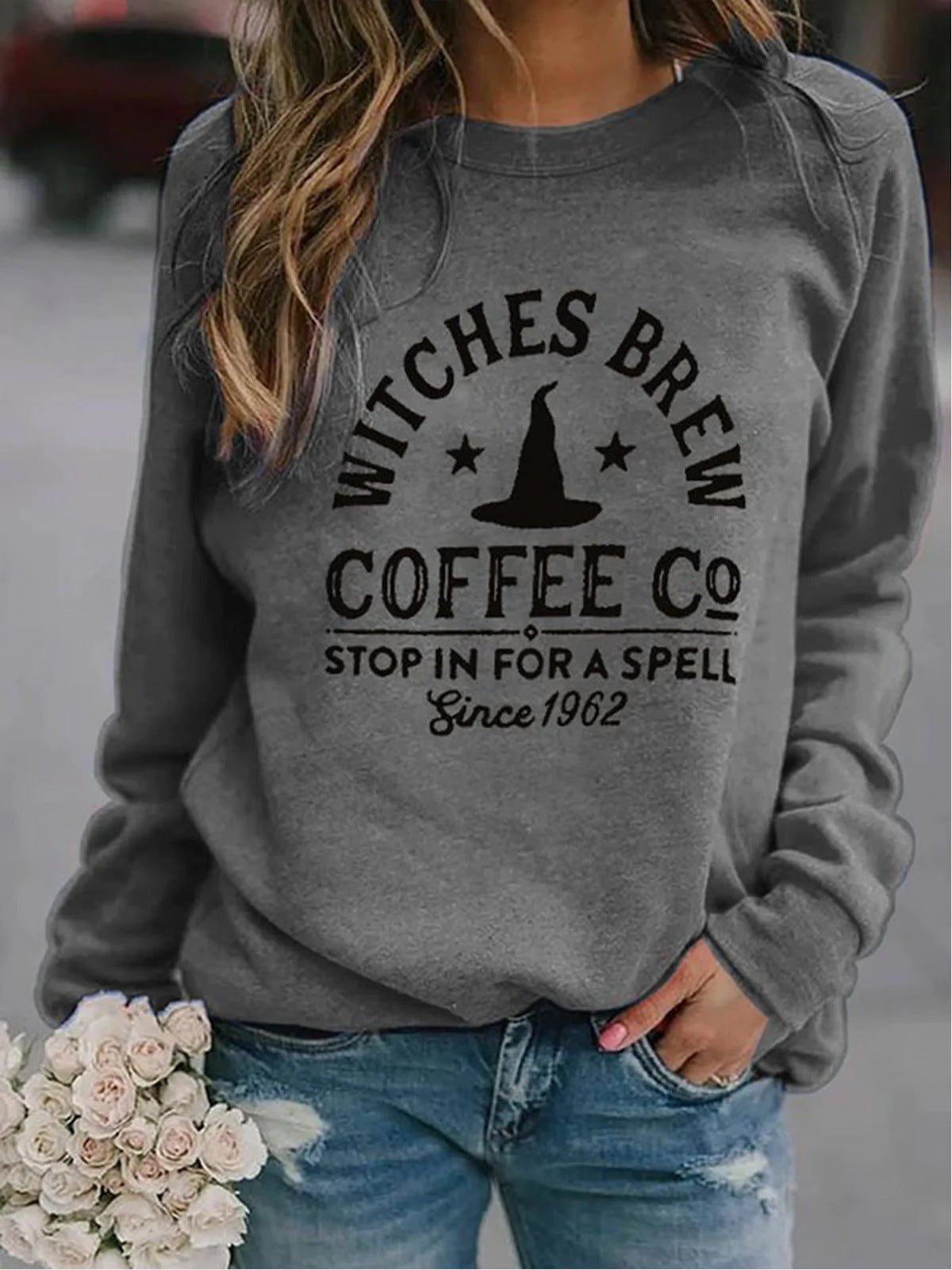 Women's 3D Printed Loose Long Sleeve Pullover Hoodie