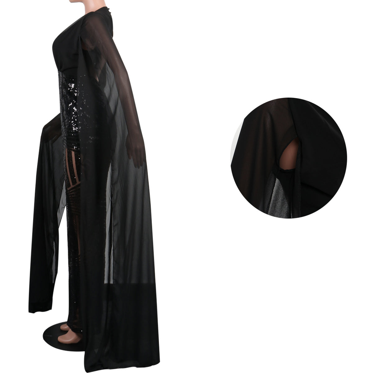Sexy Sequined Evening Party Romper & Wide-Leg Pants Suit
