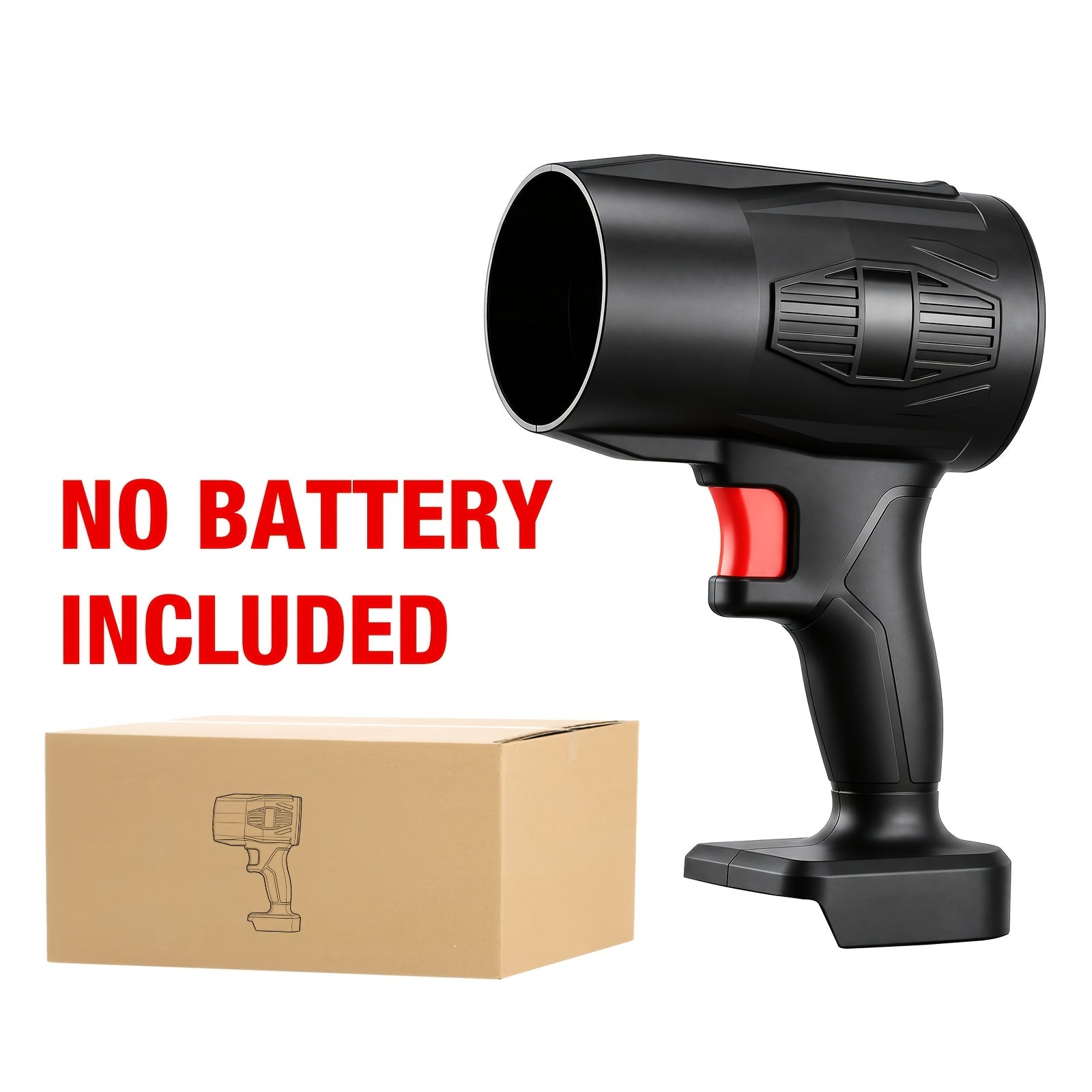 21V Cordless Turbo Jet Handheld Blower with 40000 RPM Motor, Battery and Charger – Adjustable Speed