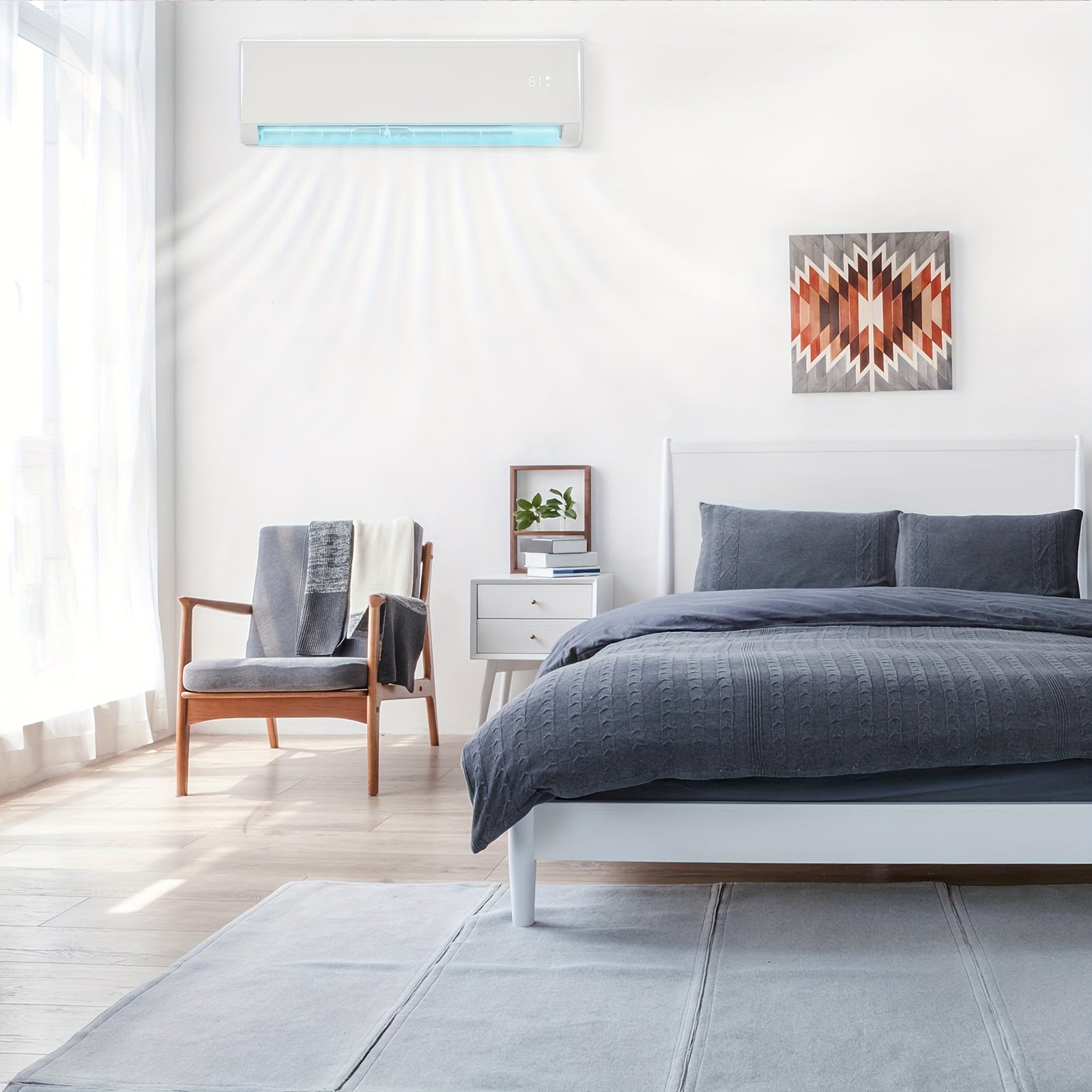 11,500 BTU Wi-Fi Mini Split Air Conditioner and Heater with 17 SEER2 Rating