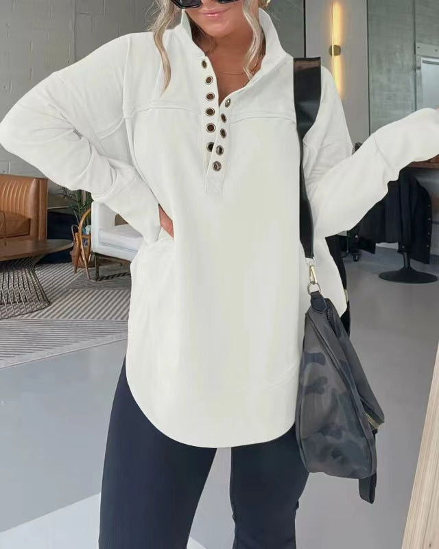 Women's Fashion Long Sleeve Thickened Sweater