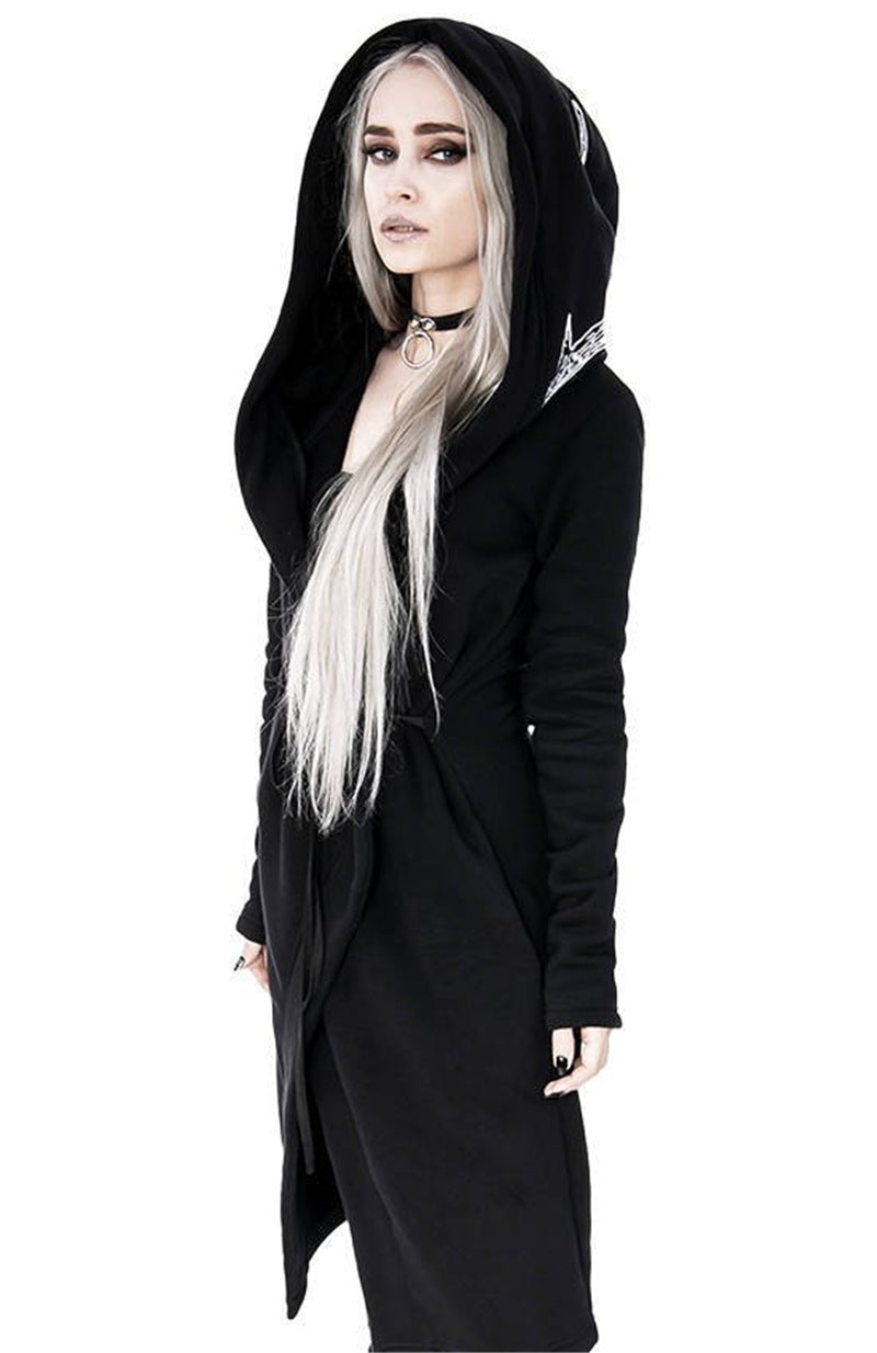 Chic Women's Long Animal Print Cardigan Sweater