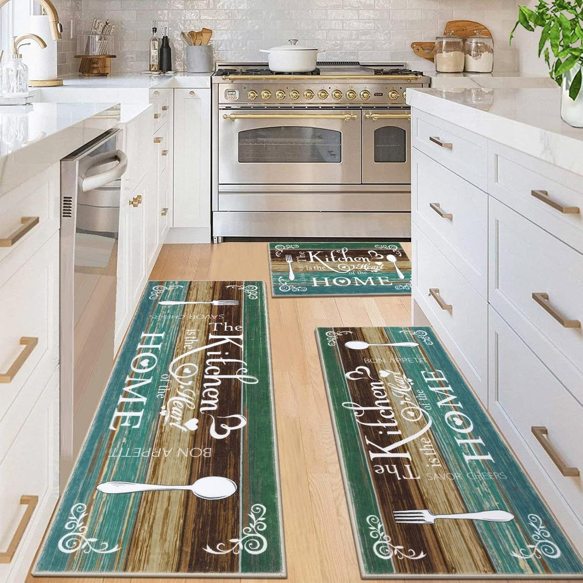 Simple American-style Kitchen Mat for Home Use