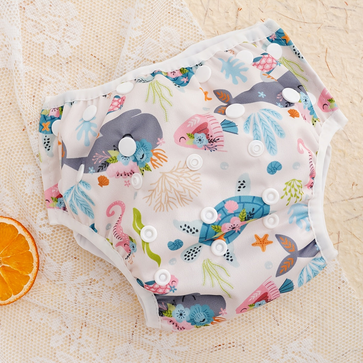 Adjustable Polyester Swim Diapers for Toddlers and Kids (3-15kg)
