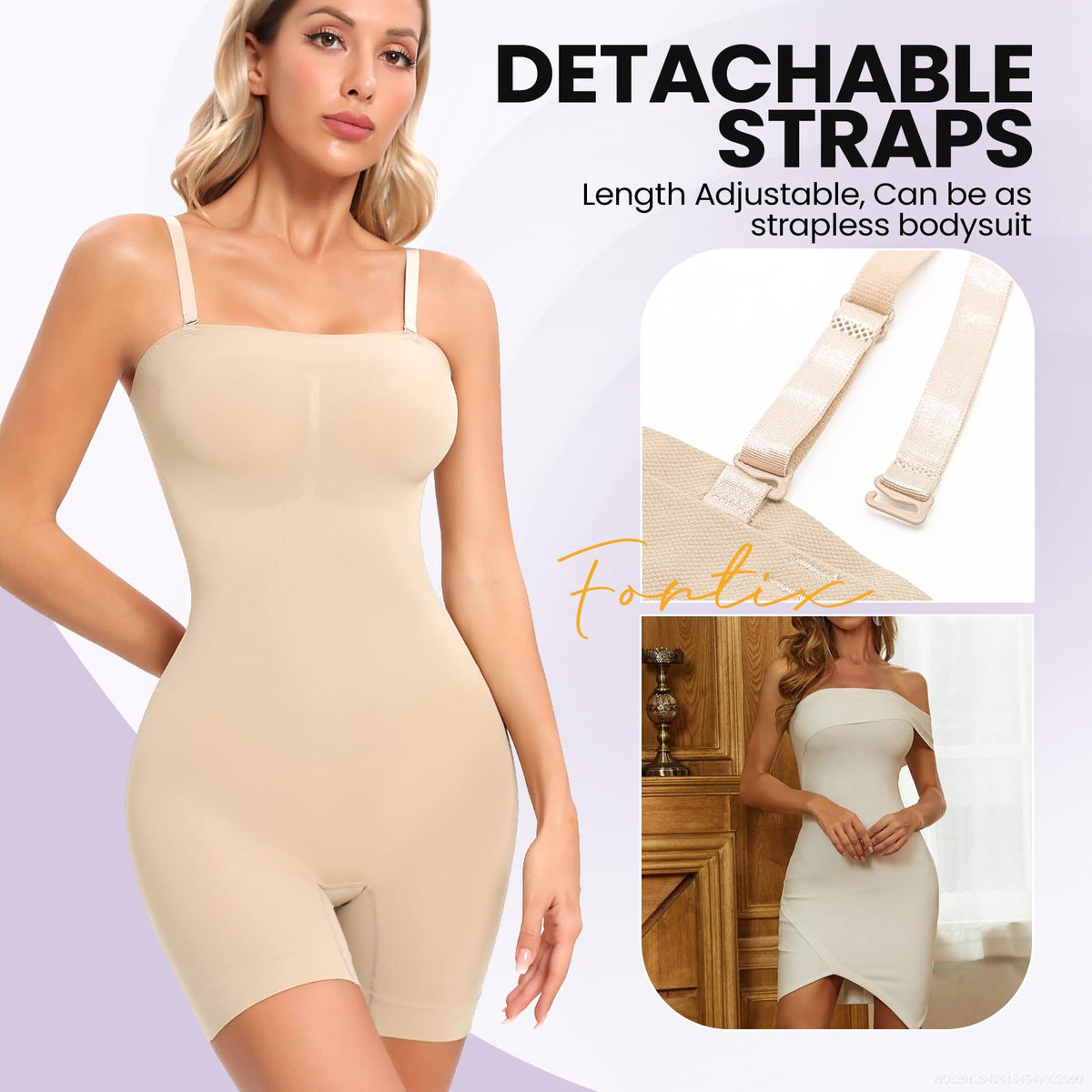 Plus Size Belly Contracting And Hip Lifting Jumpsuit