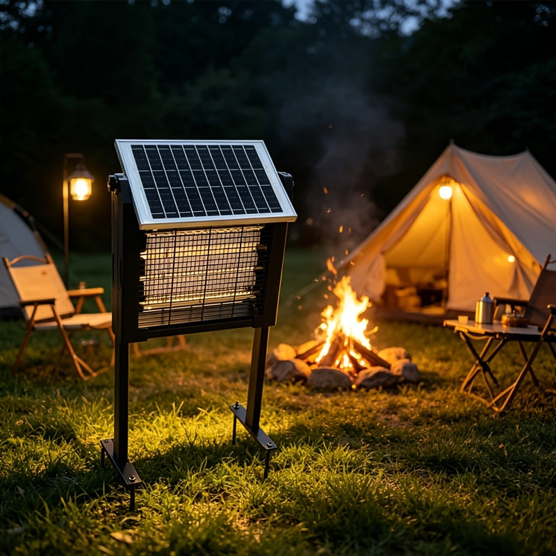 Solar-Powered Mosquito Repellent Lamp Indoor Bug Zapper with IP67 Rating, Easy‑Clean Design