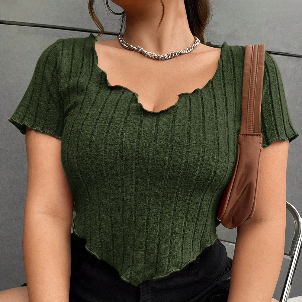 Slim-Fit Army Green T-Shirt – Casual, Versatile & Commuting‑Ready