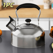 Large Capacity Stainless Steel Whistling Kettle – Portable, Induction & Gas Compatible