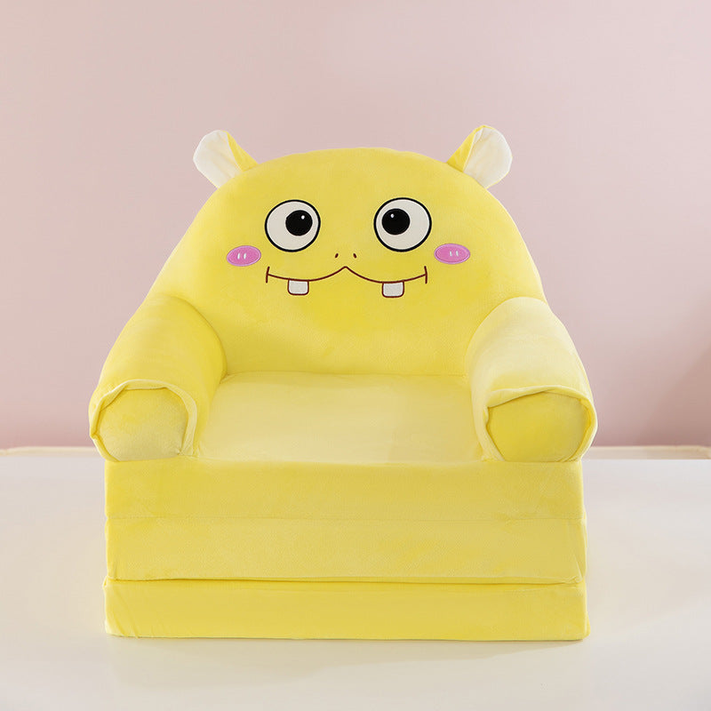 Foldable Cartoon Foam Sofa with 30D Density, Three‑Layer Space‑Saving Design