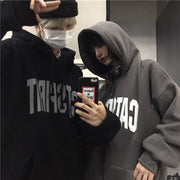 Men's Hip Hop Fleece Pullover Streetwear Couple Sweater
