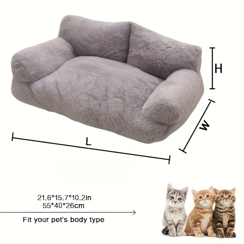 Extra Large All-season Warm Dog Bed & Cat Bed - Thickened Plush Pet Sofa Bed With Soft Cushioned Surface, Spacious Indoor Dog Cage Mat For Large Breeds, Cozy Durable Pet Bed For Dogs And Cats,