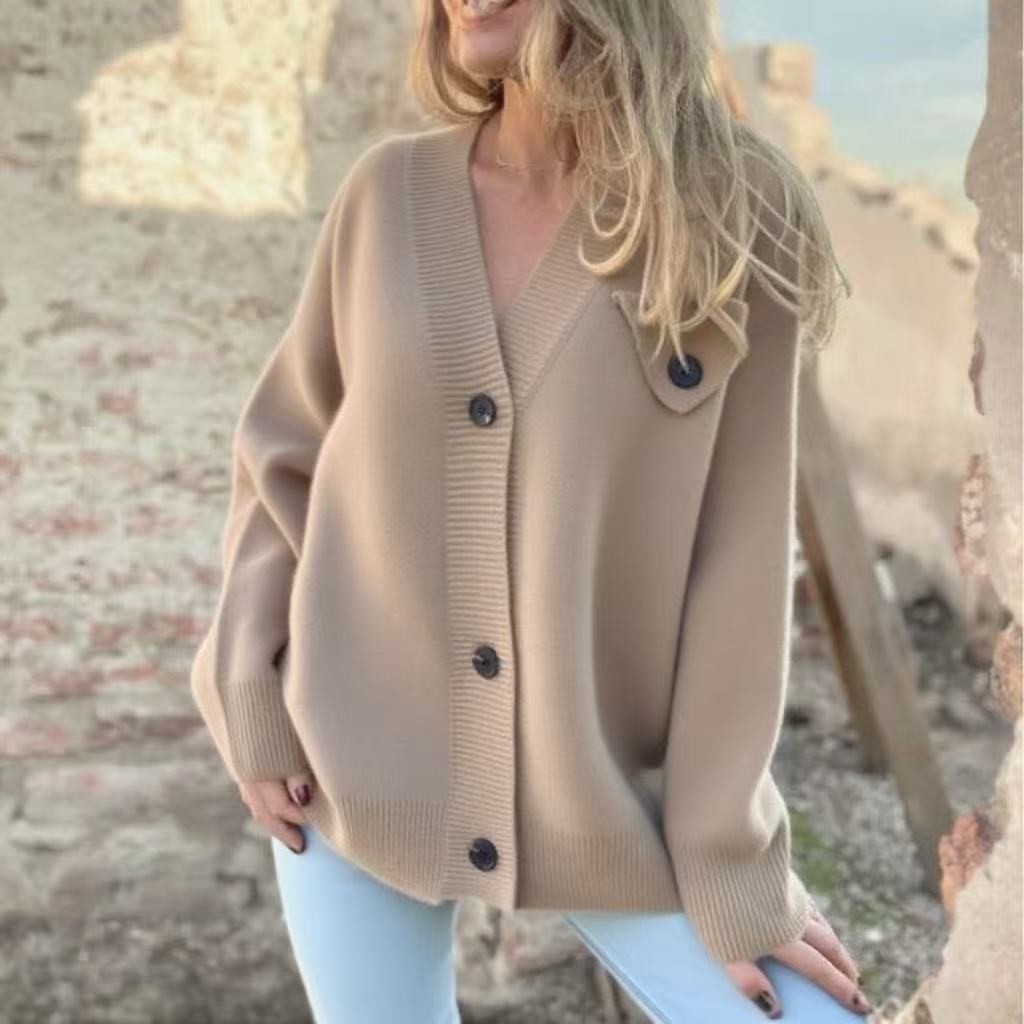Fashion Long Sleeve Coat Winter Knitted Base Top