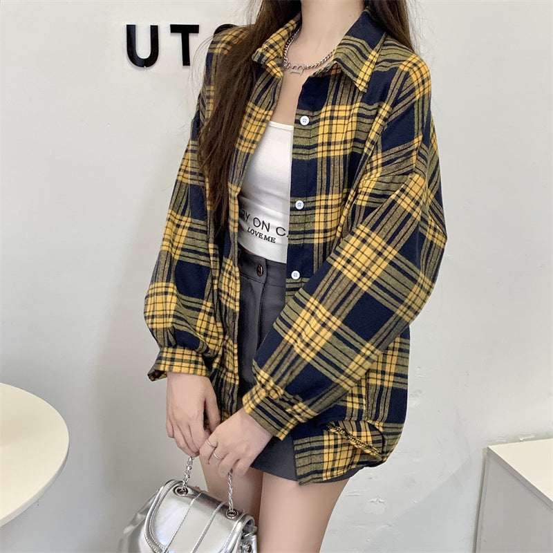 Idle Style All-match Lantern Long Sleeve Shirt Coat