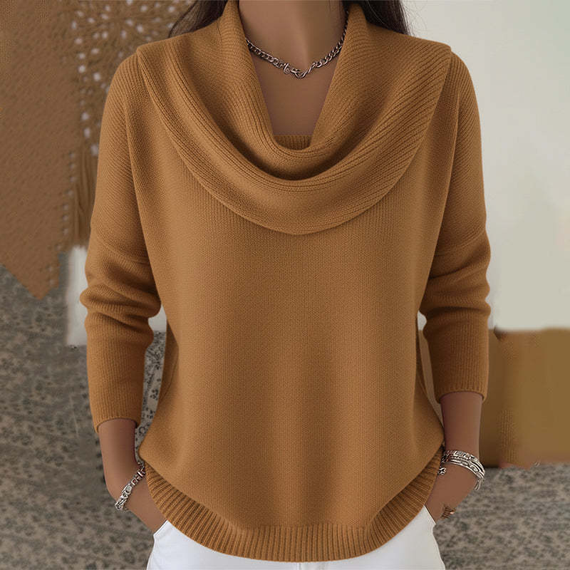 Autumn and Winter New Solid Color Long-sleeved Sweater