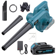 Cordless Brushless Leaf Blower & Handheld Vacuum - Heavy-Duty Lithium-Ion, Lightweight Portable Multi-Purpose Blower/Vacuum/Dust Collector for Lawn, Car, Driveway, - Compatible with Plug (No Required