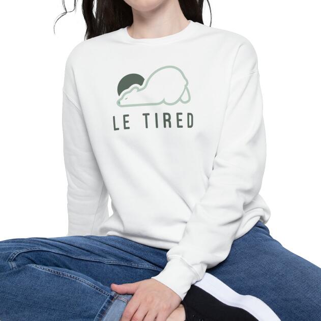 Cute Cartoon Print Crewneck Sweatshirt for Women