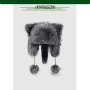 Warm Fox Fur Ear Protecting Winter Cap