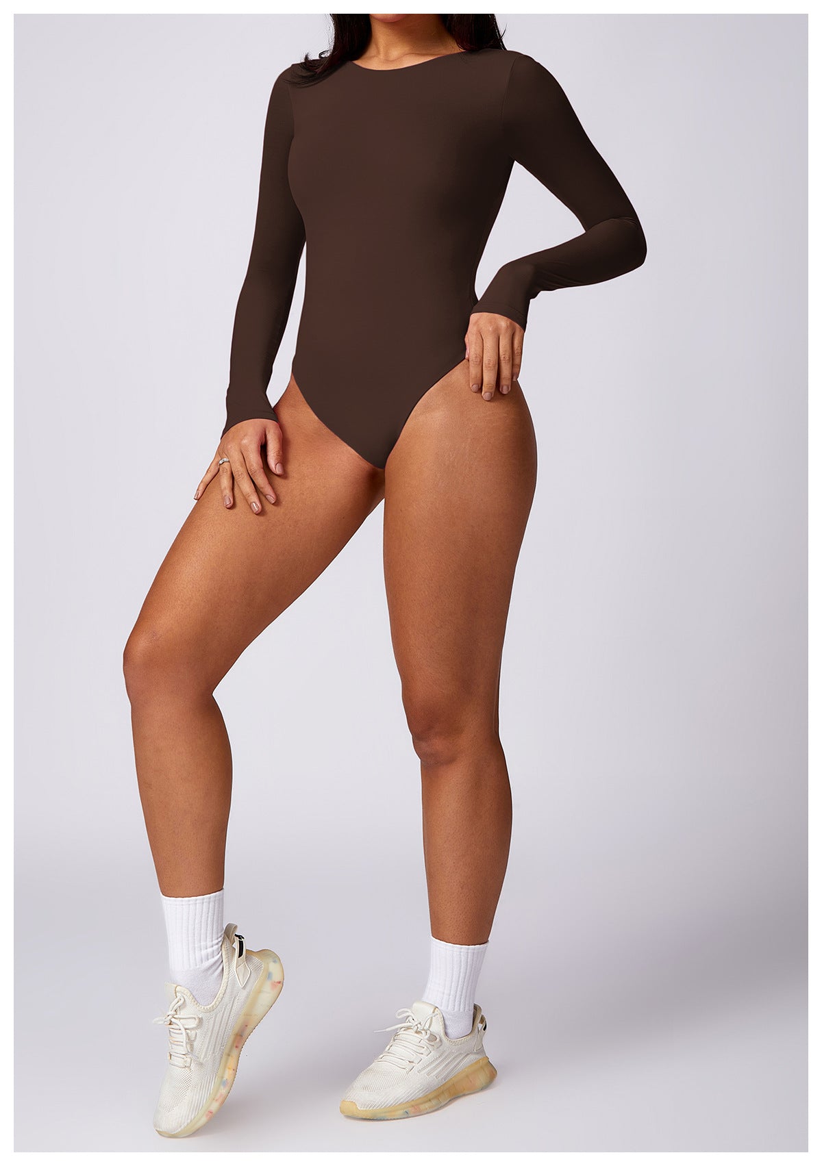 Women's Corset Long Sleeve Yoga Bodysuit