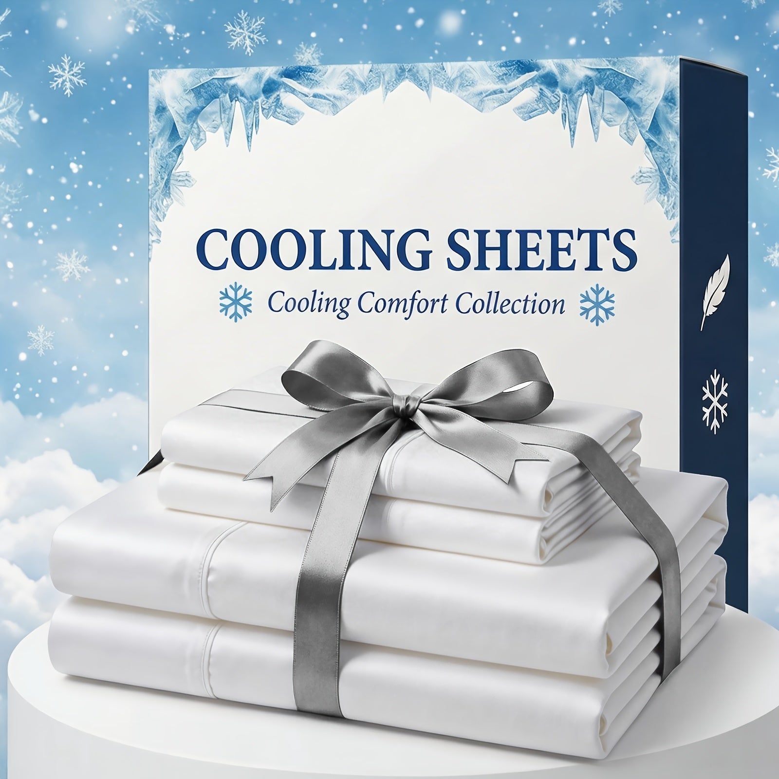 Bamboo Fiber Bed Sheet Set with Extra Deep Pockets - Breathable and Cooling