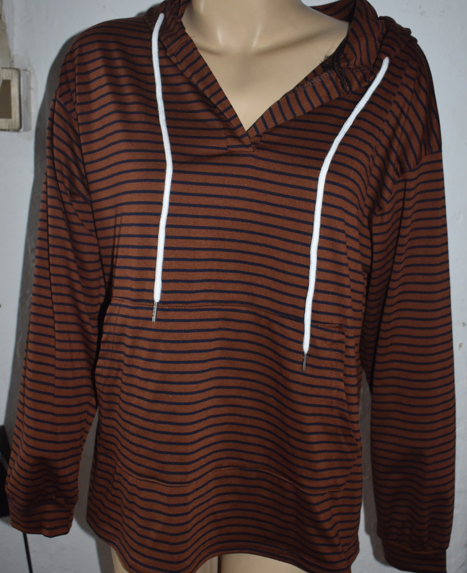 Women's Cozy Striped Loose Pullover Sweater