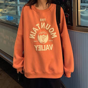 Cozy Letter Print Brushed Fleece Hoodie