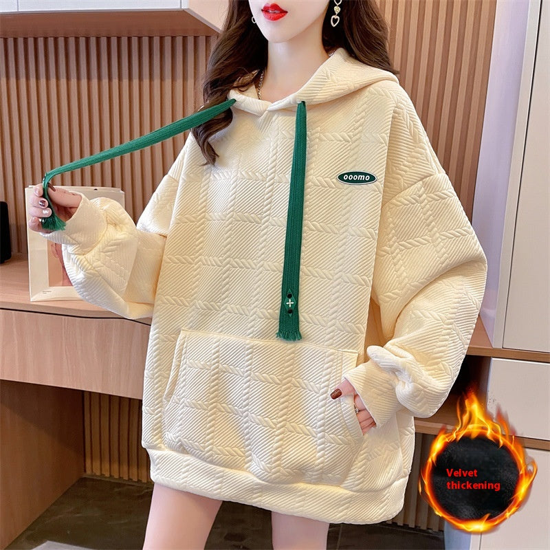 Korean Style Loose Hooded Winter Sweater